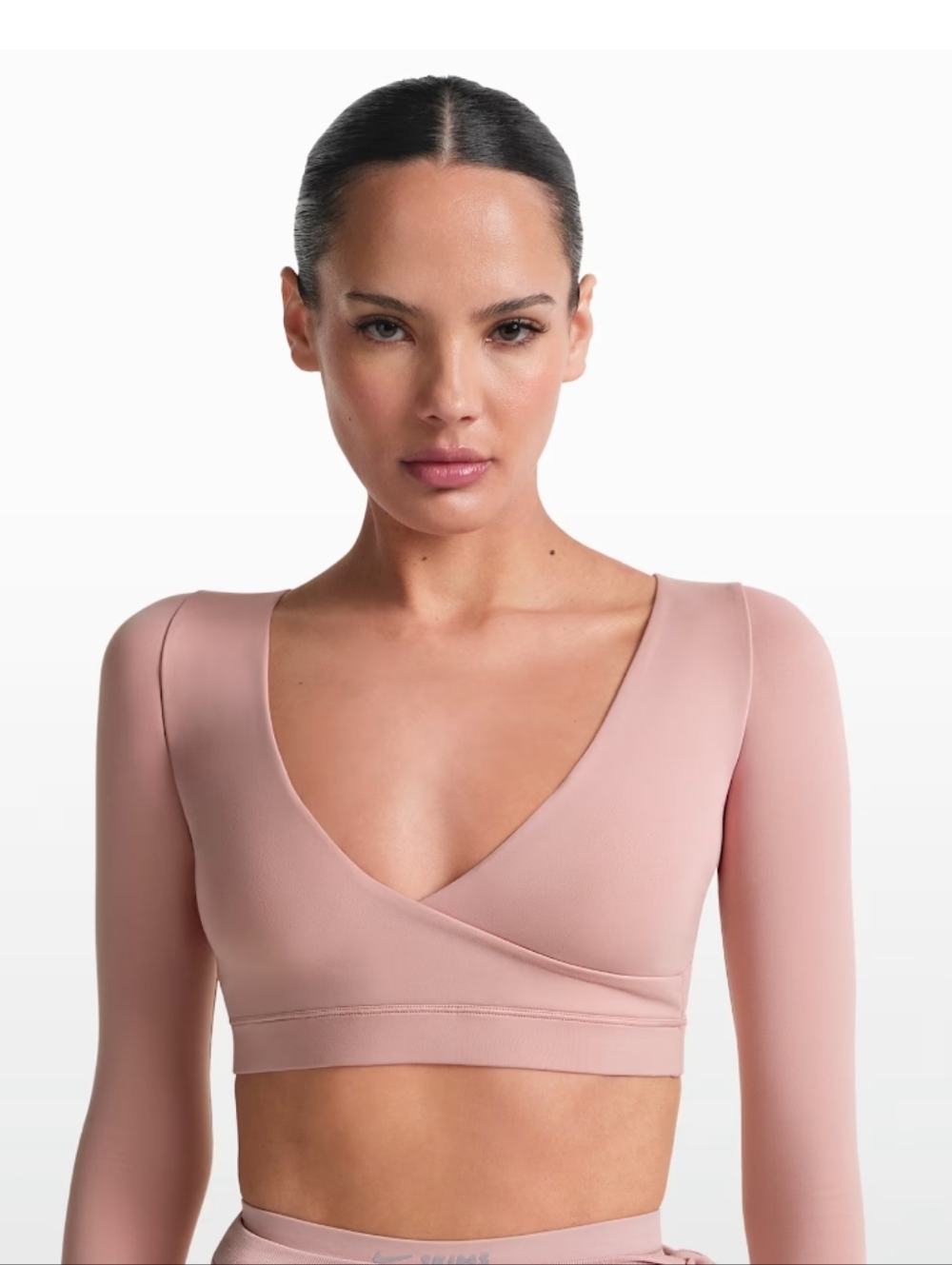 NikeSKIMS MatteWomen's Long-Sleeve Wrap Top
